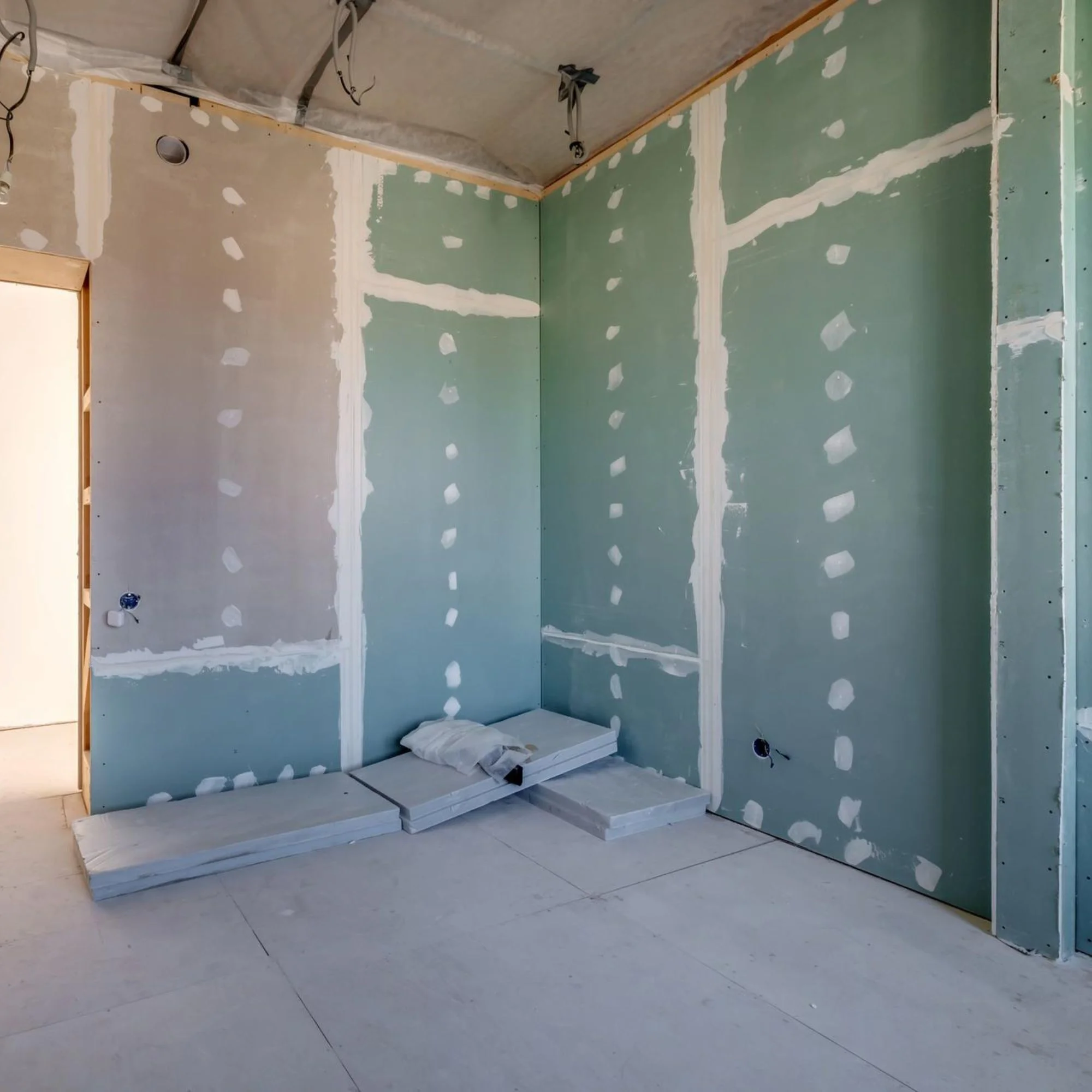Drywall installation and finishing on a residential project in West Valley City, UT