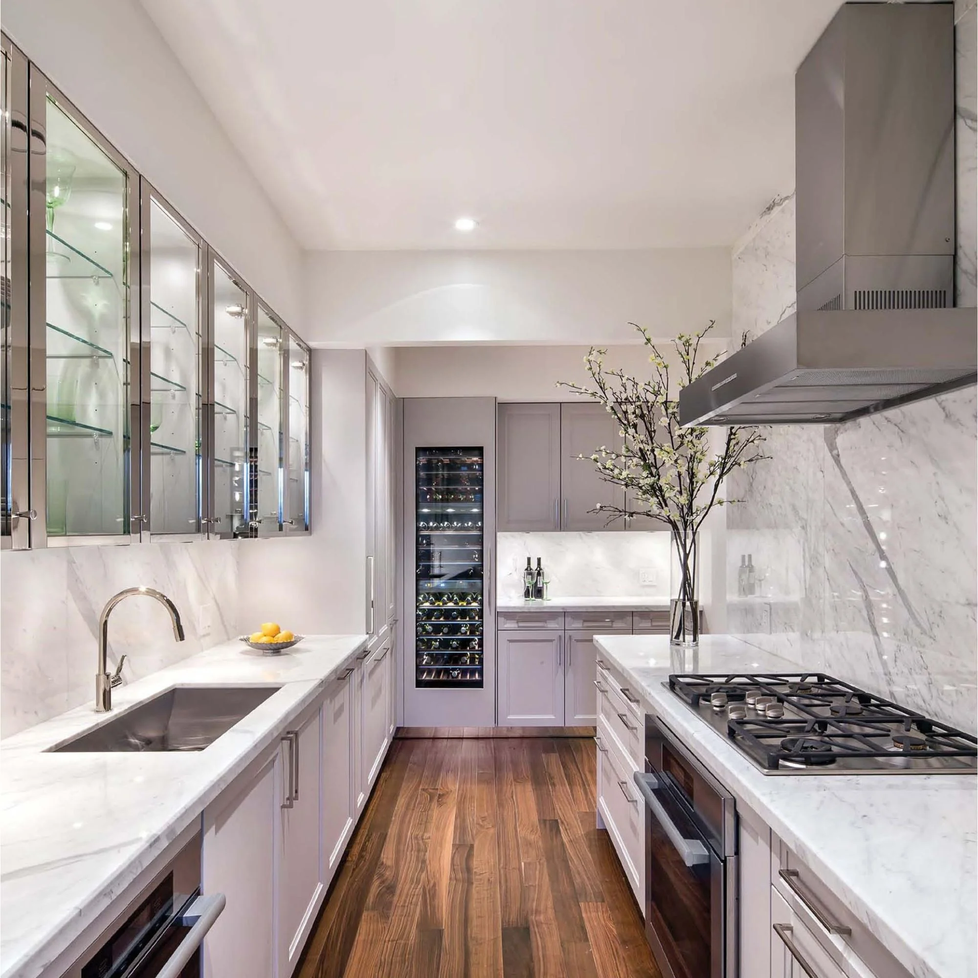 Fully remodeled modern kitchen with custom cabinetry in West Valley City, UT